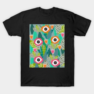 Abstract multicolored jungle T-Shirt